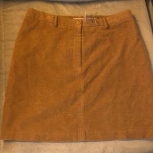 🏷Eddie Bauer Brown Velvet Lined Skirt - Size 18